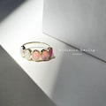 Opal statement ring in 5 different colors - Oval stone ring - Dainty ring - Minimalist ring - Gemstone ring - AYLIN RING