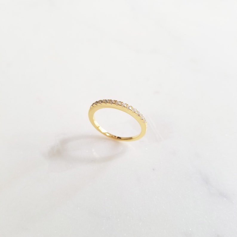 Dainty Ring Thin Cubic Ring Sterling Silver Ring Minimalist Ring Thin Ring Wedding Ring BLAKELY RING Band Ring Engagement Ring
