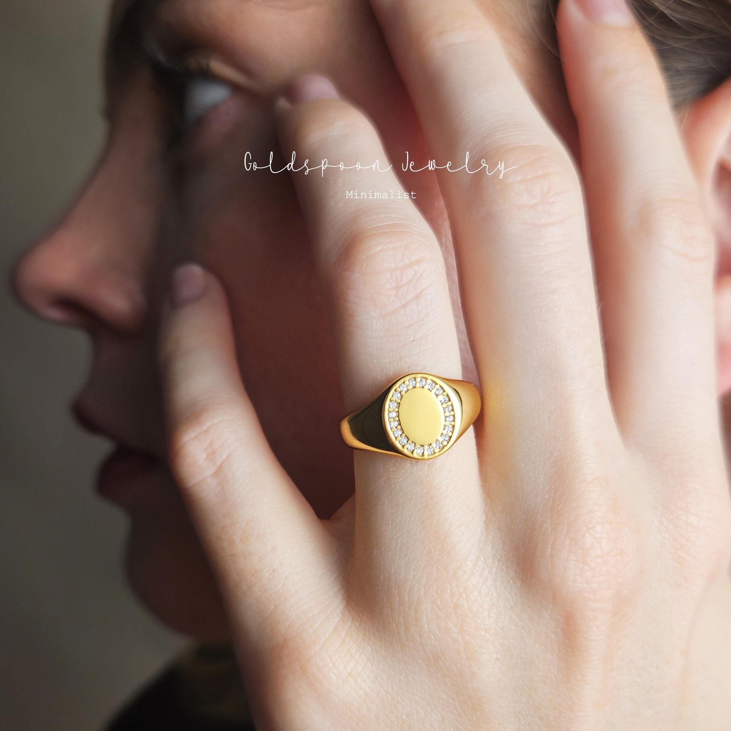 Pinky Ring - Signet Ring - Minimalist Ring - Bold Ring - Gift for