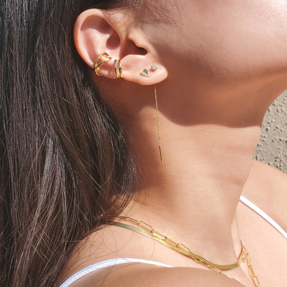 Drop & linear cartilage best sale earrings