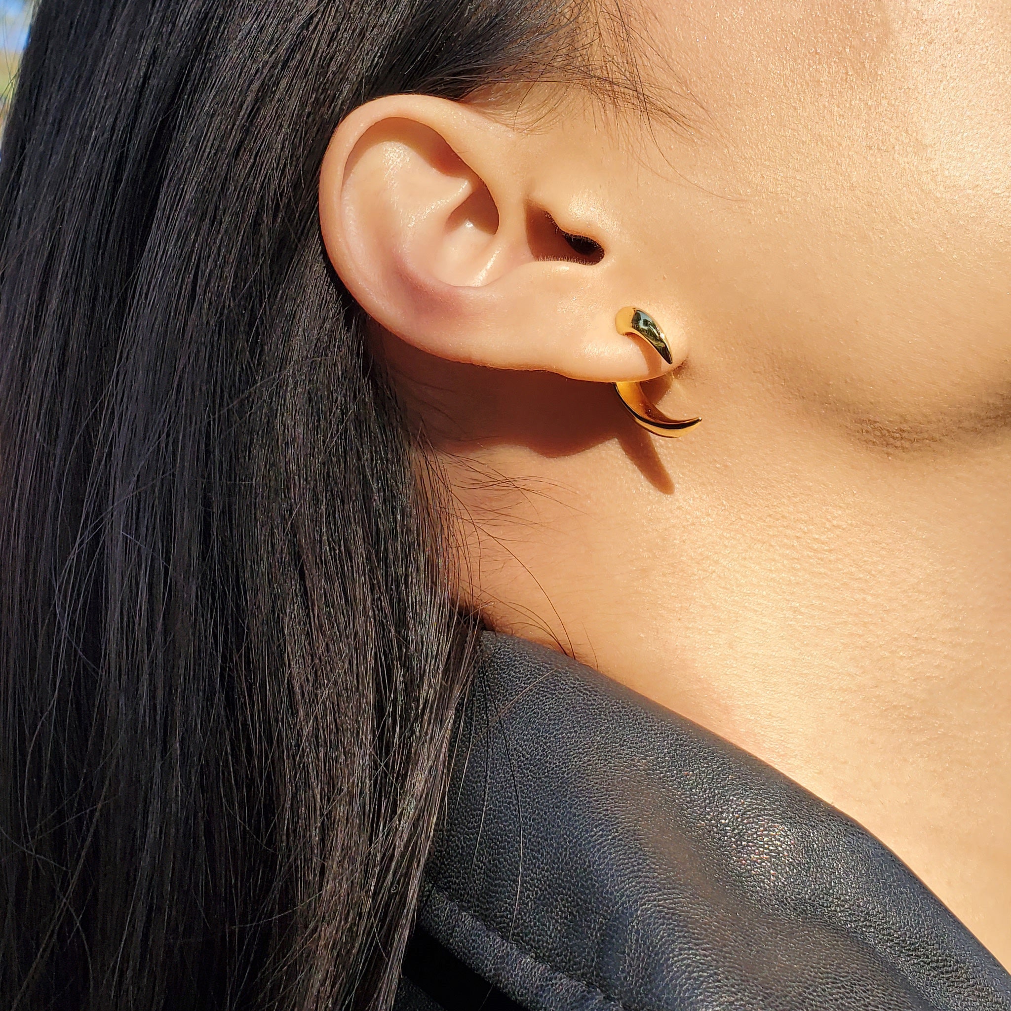 Ear Jacket Ear Jacket Earrings Spike Ear Jacket Spike Etsy