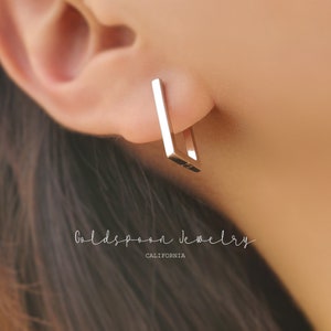 Rectangle Earring Etsy Singapore