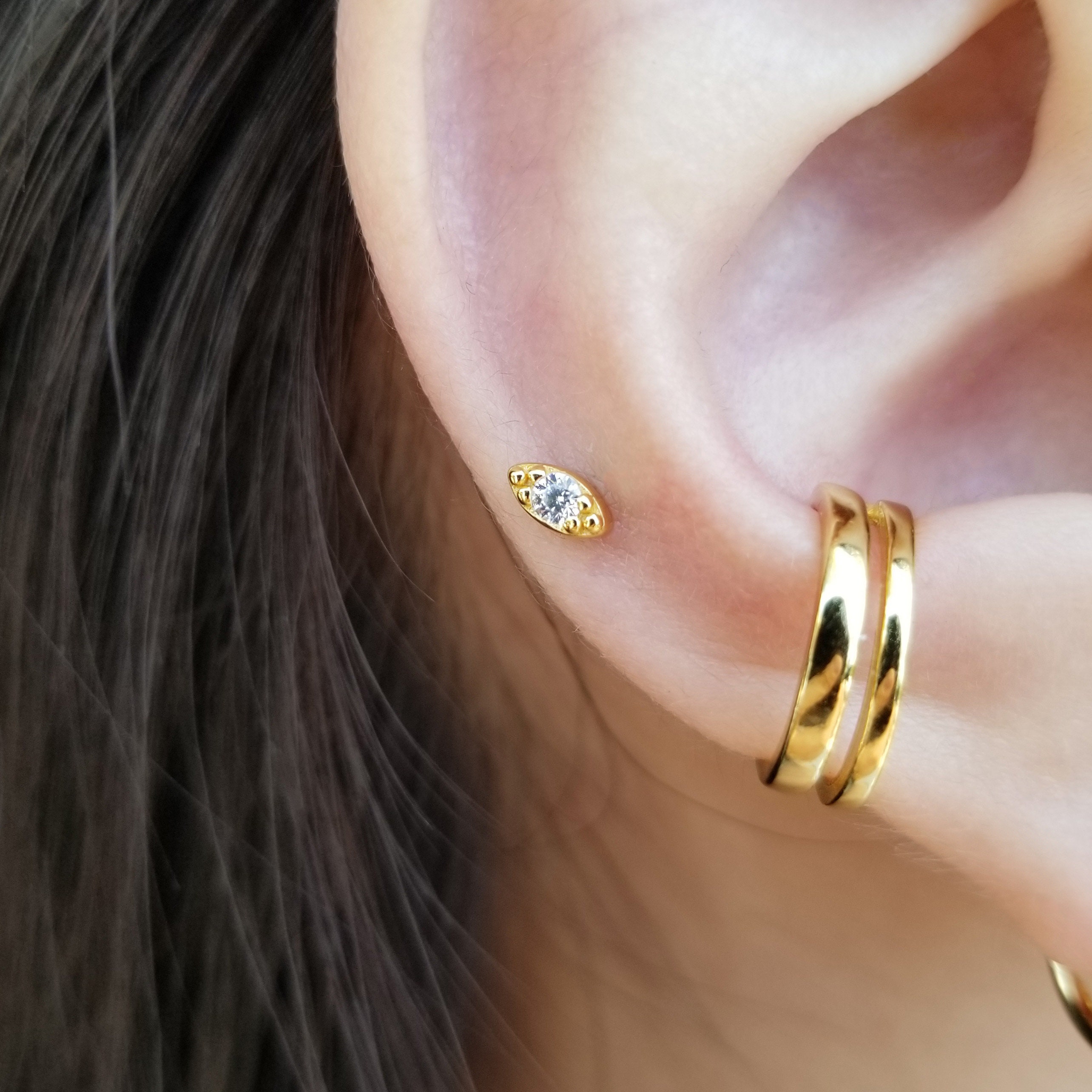 Tiny Stud Earrings Small Stud Earrings Dainty Stud Earrings Etsy