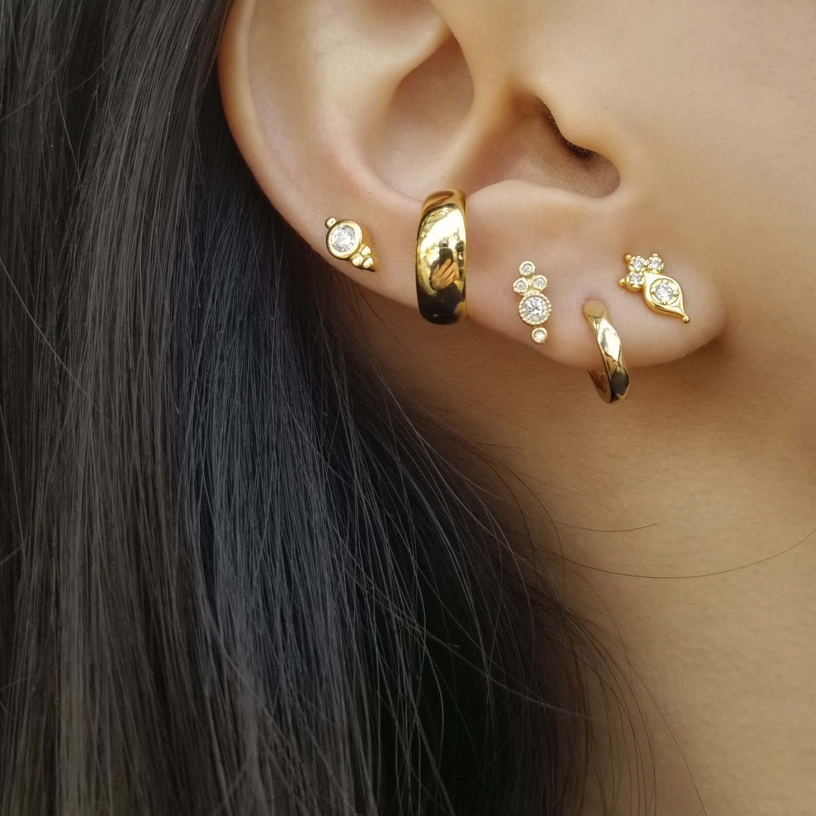 Ear Cuff Thick Ear Cuff Minimalist Ear Cuff Gold Ear Cuff Etsy