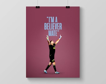 Emi Martinez | Aston Villa FC | Print | Wall Art | Poster | AVFC | A4 | UTV |