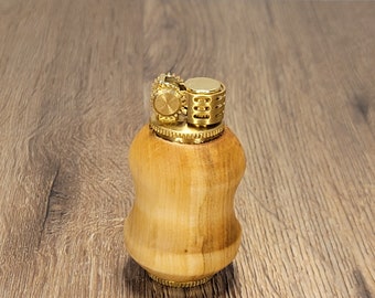 Briquet vintage tourné en bois |  Bois d’érable devenu briquet| | Zippo | faits à la main | cadeaux Briquet | des années 1940 | cigares | fumeur Bougie| Noël|