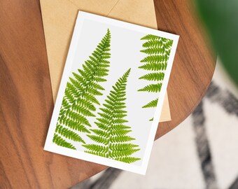 Hayscented Fern Single Card : Minimalist Plant Photo Print / Plant Cards / Art Print / Nature Art / Stationery / Single Card
