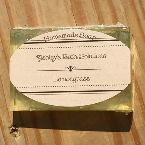 Homemade Lemongrass Soap