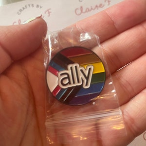 LGBTQ Ally pin badge