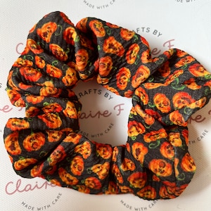 Halloween Pumpkin Scrunchie