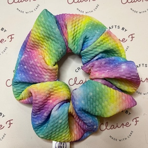 Rainbow scrunchie