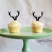 Antler Cupcake Toppers - Etsy