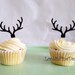 Antler Cupcake Toppers - Etsy