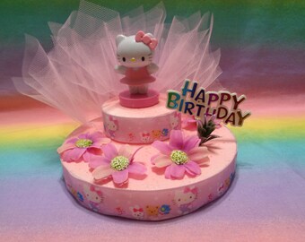 Hello Kitty Cake Topper Etsy
