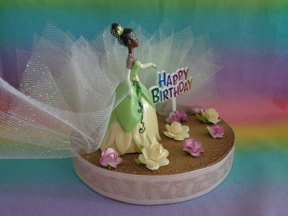 Disney Princess Tiana Birthday Cake Topper Table Decoration Etsy