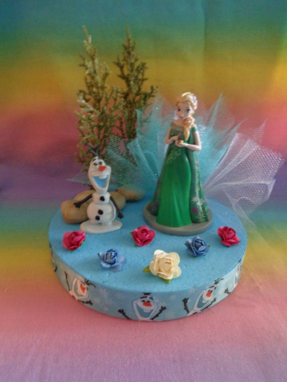 Disney Frozen Elsa Cake Topper Table Decor Etsy