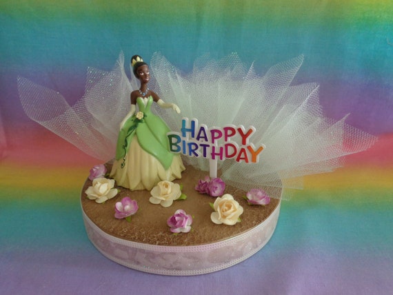 Disney Princess Tiana Birthday Cake Topper Table Decoration Etsy