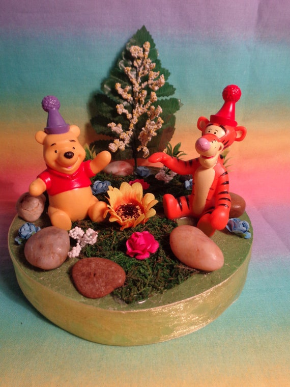 Disney Winnie The Pooh And Tigger Cake Topper Table Decor Etsy