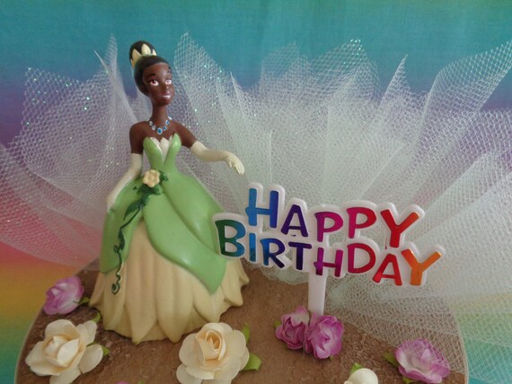 Disney Princess Tiana Birthday Cake Topper Table Decoration Etsy