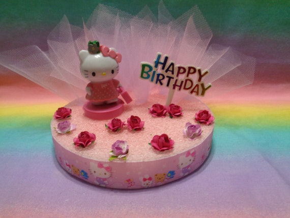 Hello Kitty Cake Topper Table Decoration 6 Styrofoam Etsy