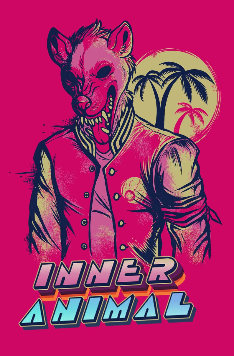 Hotline Miami Inner Animal Print Etsy