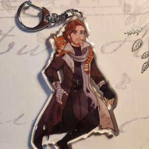Critical Role Caleb and Frumpkin Acrylic Charm
