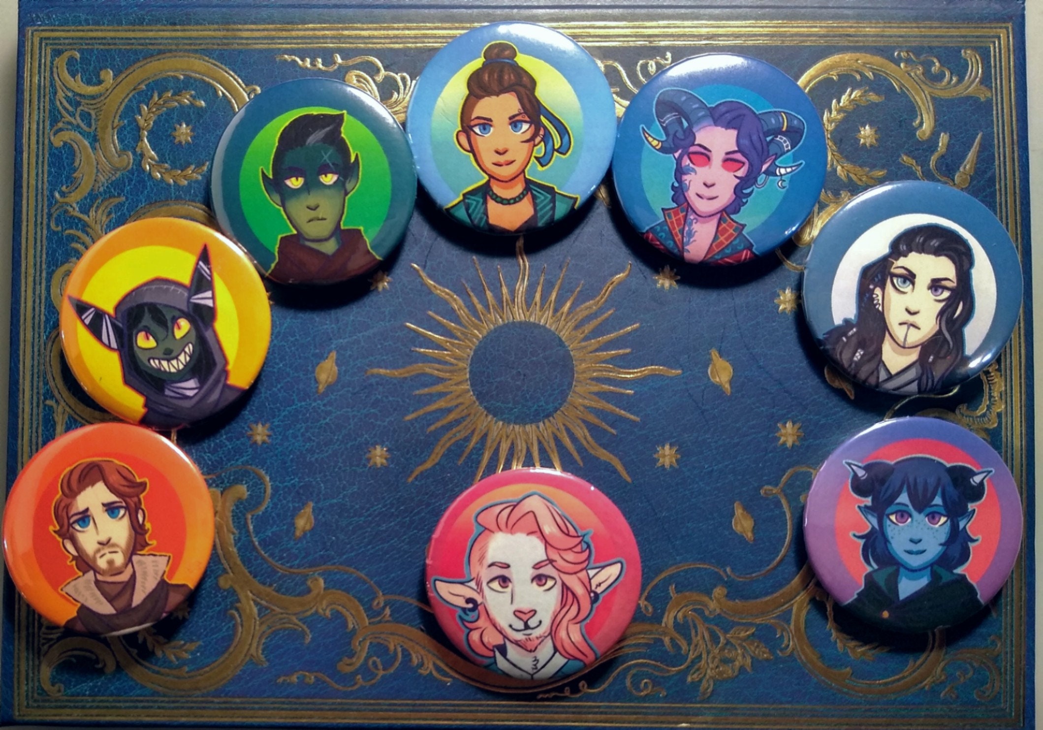 Critical Role Mighty Nein Button Set | Etsy