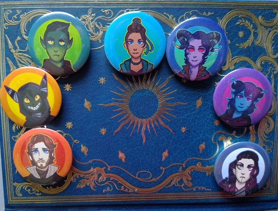 Critical Role Mighty Nein Button Set | Etsy