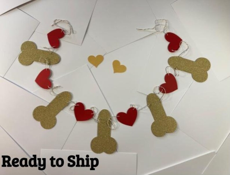 Hen Party Garland Same Penis garland Penis Garland Glitter Penis Garland Bachelorette Party Decor Same Penis banner Penis Banner