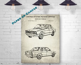 Bmw E28 Print Etsy