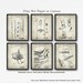 Snow Skiing Set of 6 Patent Art Prints - Downhill Skiing Poster Set - Snow Ski Inventions - Alpine Skiing Enthusiast Gift - Ski Lodge Decor 