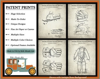 Vintage Snowmobiling Set of 4 Patent Prints - Snowmobile Posters - Snowmobile Inventions - Snowmobiler Gift - Sportsman Gift - Blueprints