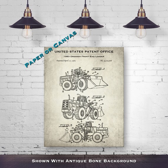 1983 Dresser Front End Loader Patent Print Vintage Loader Etsy