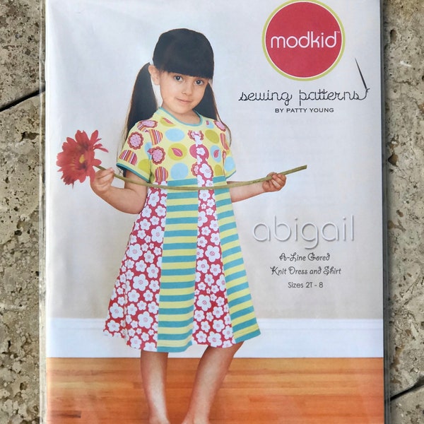 MODKID ABIGAIL  Girl's Sewing pattern SZ 2-8
