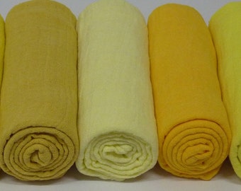 5 bunte doppelt gew Mullwindeln//Spucktücher NEU Set /"Grau/"