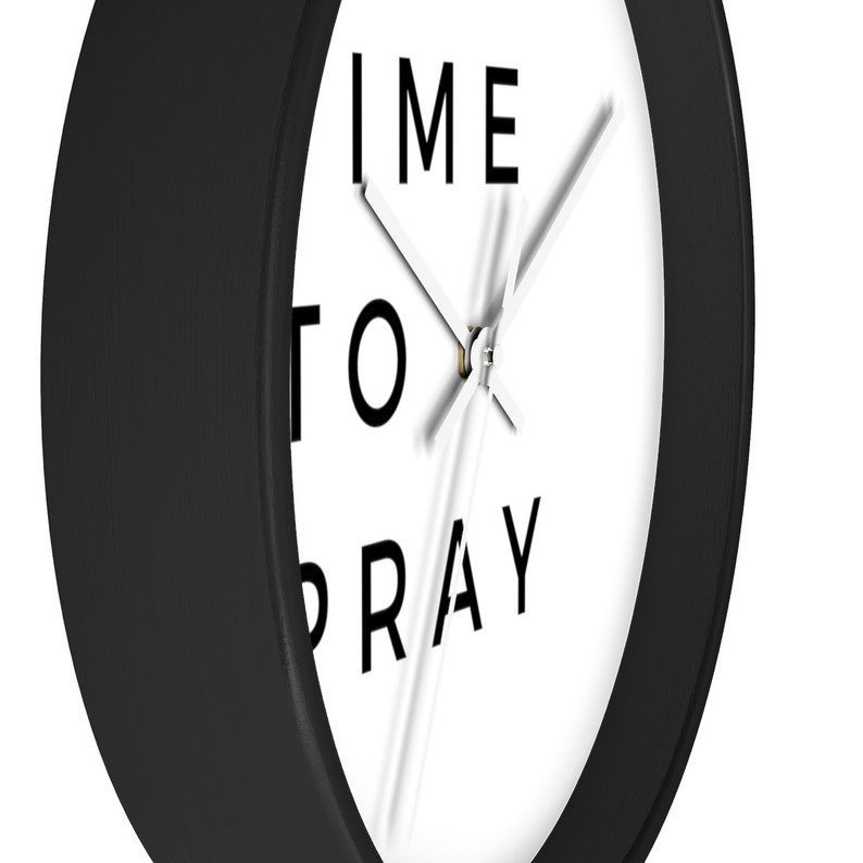 Time To Pray Wall Clock Dorm room clock christian teen gift Etsy