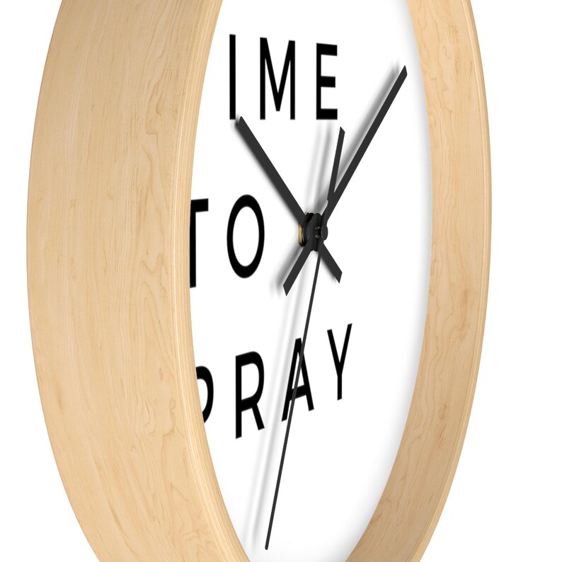 Time To Pray Wall Clock Dorm room clock christian teen gift Etsy