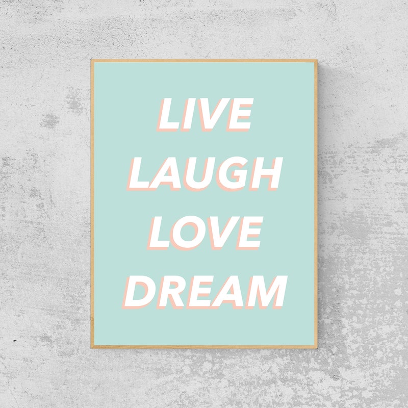 Laugh Love Dream - Etsy