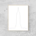 Empire State Building Outline New York City Art Digital - Etsy