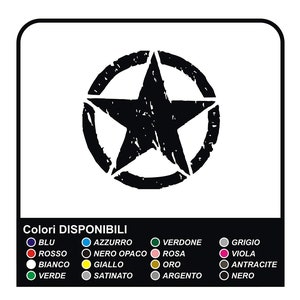 Adhesive Star cm 10 military star 4x4