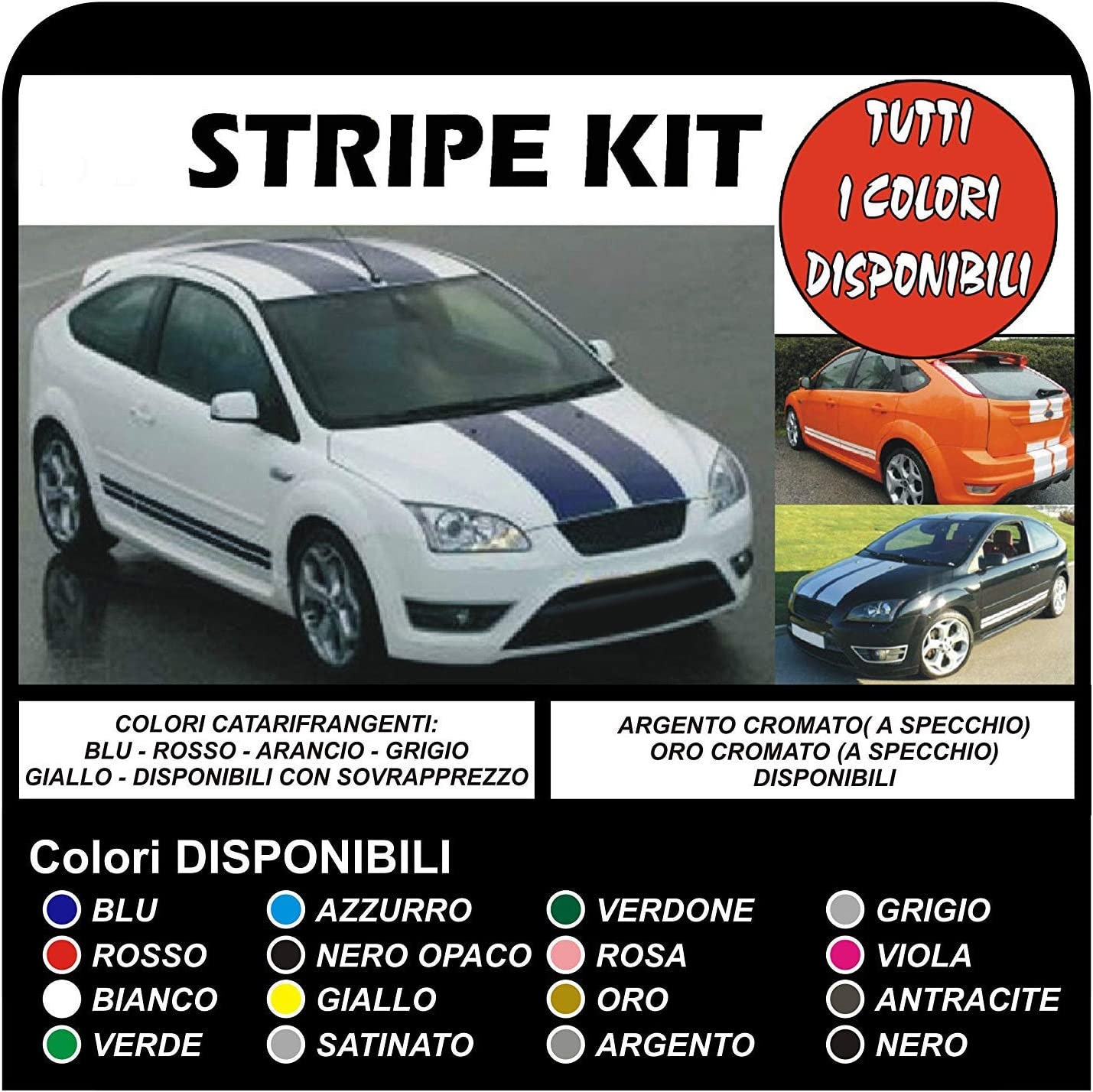 ADESIVI DECALCOMANIE MOTO: COPPIA ADESIVI LOGHI MOTO BIANCHI 100mm AD660096 - Foto 8