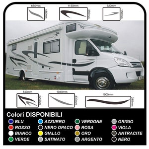CAMPER-klistermärken vinyl grafik klistermärken dekaler Set Husbil Van RV Husvagn Husbil husvagn x 14 klistermärken - grafik 03