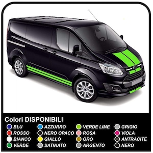 Stickers For Ford Transit Custom Side Stripes Decals Graphics SWB Van Bonnet - Foto 13