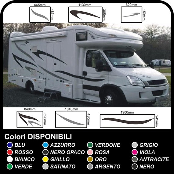 Motorhome Graphics Vinyl Stickers - Decals For Caravan, Van, Or Car Exterior Decor