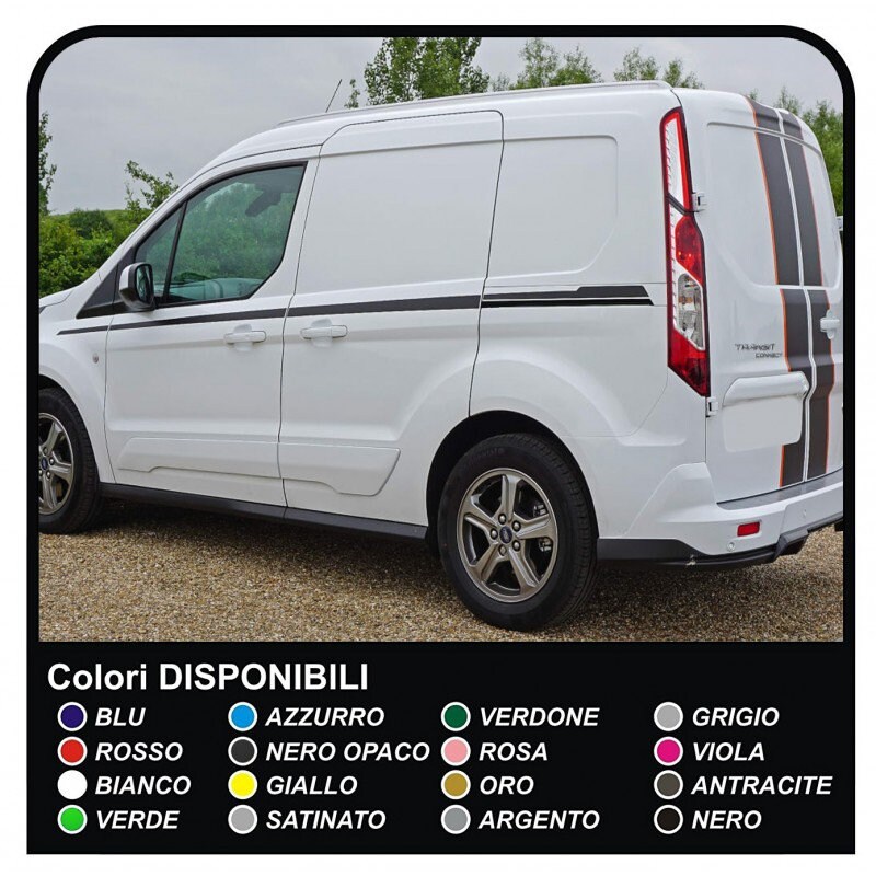 FORD TRANSIT SET Decalcomanie Personalizzato X Van Vinile Segno Grafico - Foto 8
