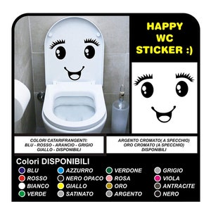 Sticker bathroom Toilet Water home cup stickers decals eye smile Wall Stickers