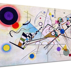 Quadro Kandinsky Composition VIII - WASSILY KANDINSKY Composition 8 Quadro stampa su tela canvas con telaio