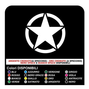 Adhesive star cm 60 military star 4x4