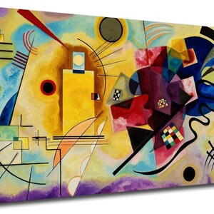 Quadro Kandinsky Giallo Rosso e Blu - WASSILY KANDINSKY Yellow, Red & Blue Quadro stampa su tela canvas con telaio