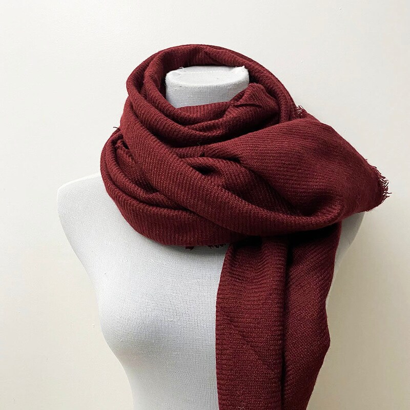 Burgundy Combined Scarf